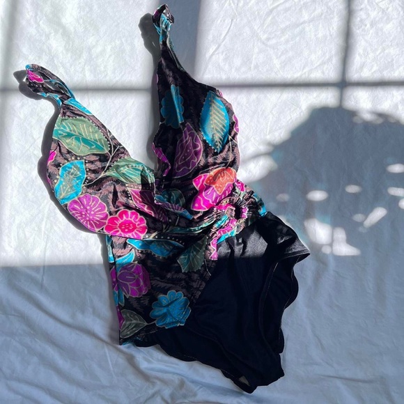 Vintage 1980s 1990s Catalina one piece swimsuit 🧚🏻‍♂️ - Picture 2 of 4